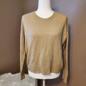 Forever 21 Tan Crew-Neck Sweater Sz M